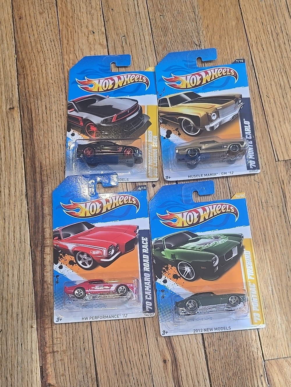 New 4 Lot Hot Wheels
